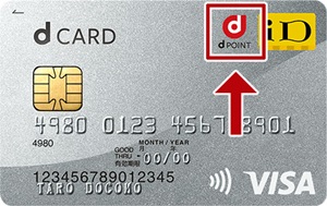 dポイントカード一体型のdカード